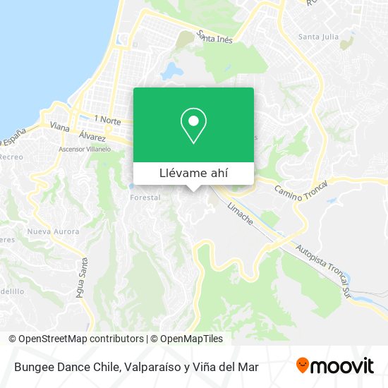 Mapa de Bungee Dance Chile