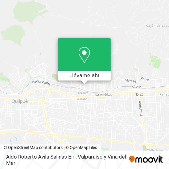 Mapa de Aldo Roberto Avila Salinas Eirl