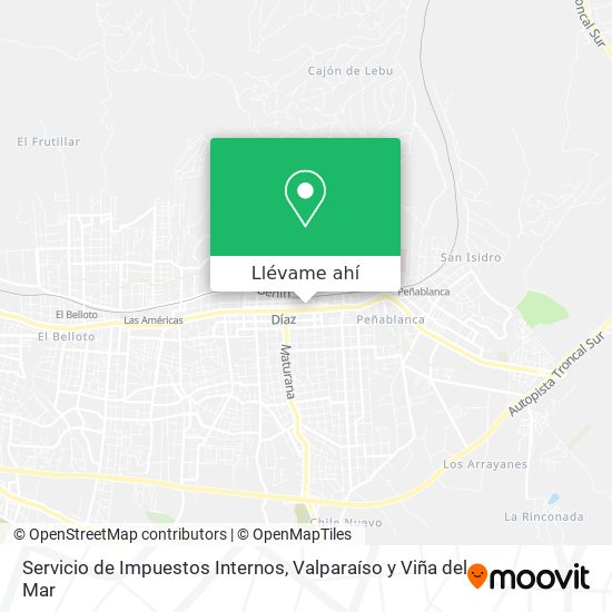 Mapa de Servicio de Impuestos Internos