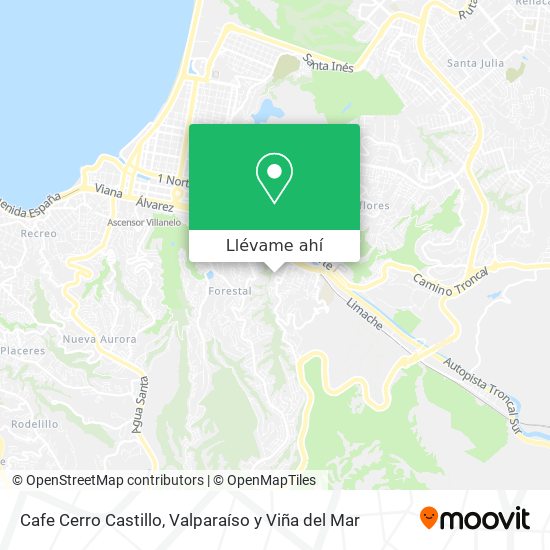 Mapa de Cafe Cerro Castillo