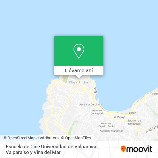 Mapa de Escuela de Cine Universidad de Valparaíso