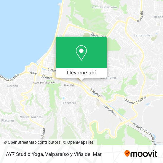 Mapa de AY7 Studio Yoga