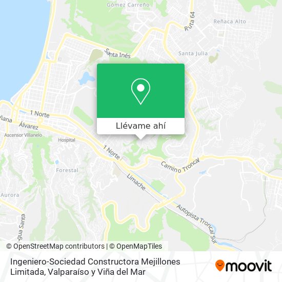 Mapa de Ingeniero-Sociedad Constructora Mejillones Limitada