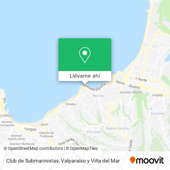 Mapa de Club de Submarinistas