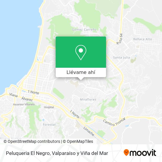 Mapa de Peluqueria El Negro