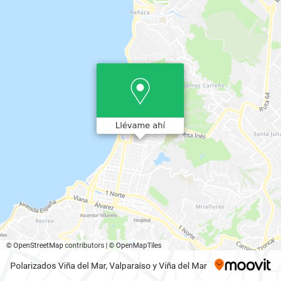 Mapa de Polarizados Viña del Mar