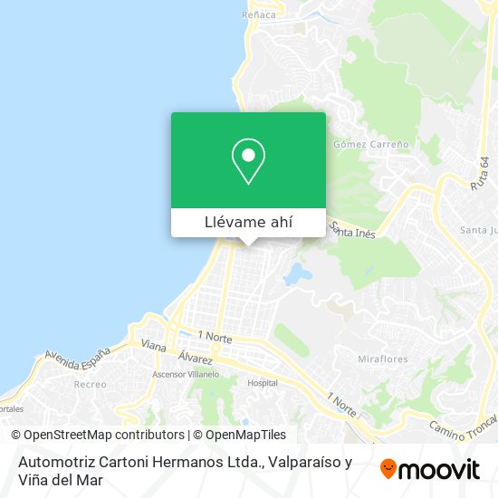 Mapa de Automotriz Cartoni Hermanos Ltda.