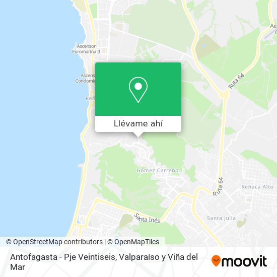 Mapa de Antofagasta - Pje Veintiseis
