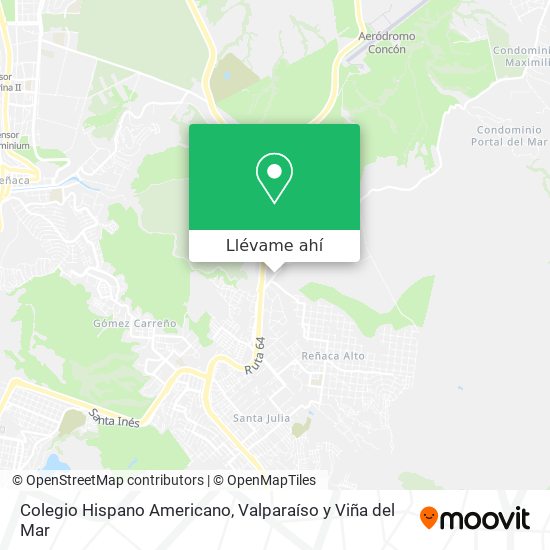 Mapa de Colegio Hispano Americano