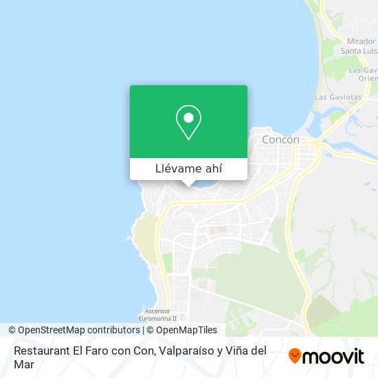Mapa de Restaurant El Faro con Con