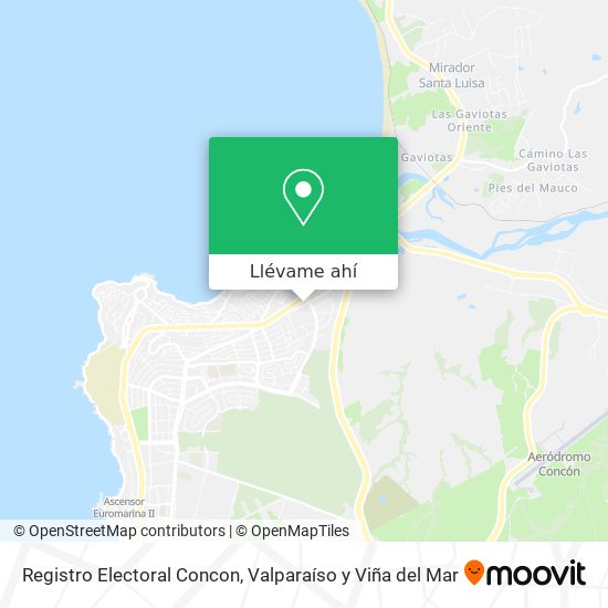 Mapa de Registro Electoral Concon