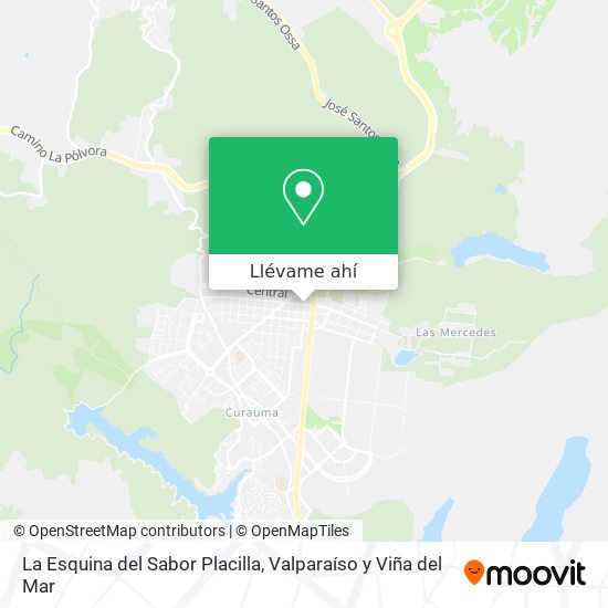 Mapa de La Esquina del Sabor Placilla