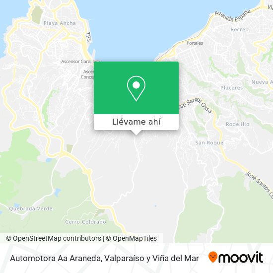 Mapa de Automotora Aa Araneda