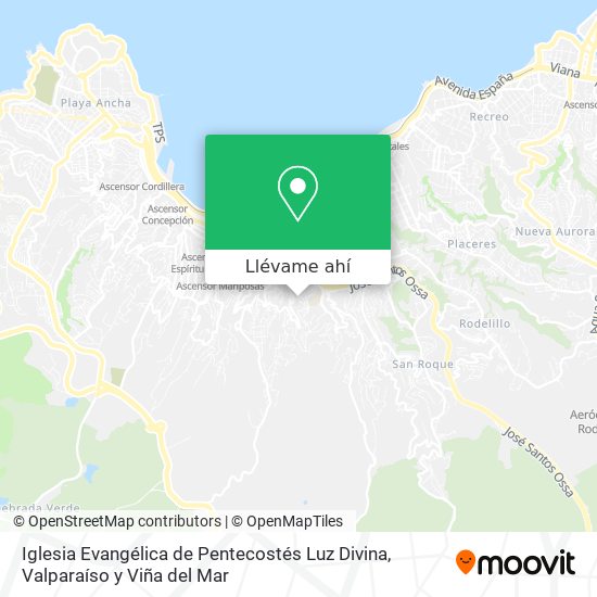 Mapa de Iglesia Evangélica de Pentecostés Luz Divina