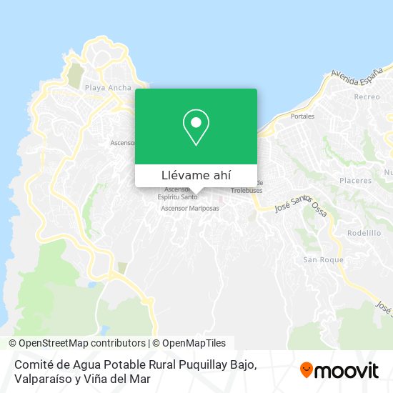 Mapa de Comité de Agua Potable Rural Puquillay Bajo