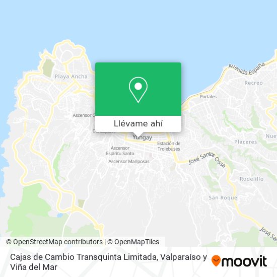 Mapa de Cajas de Cambio Transquinta Limitada