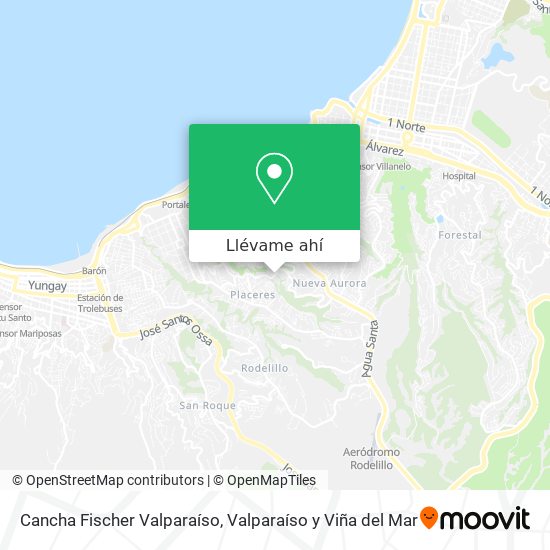 Mapa de Cancha Fischer Valparaíso