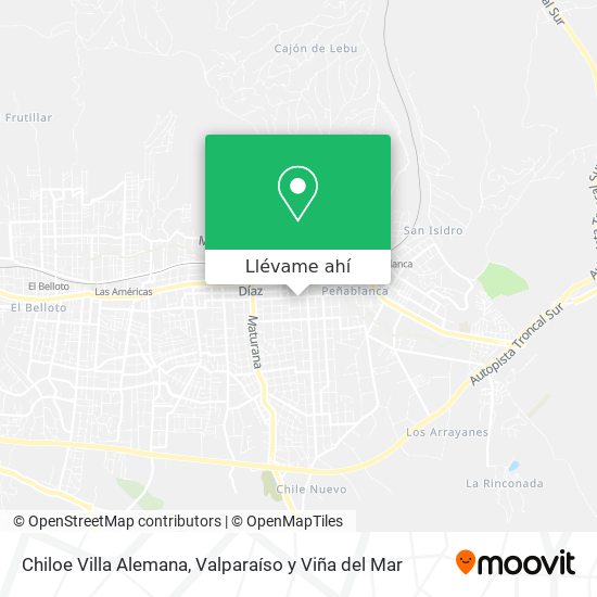 Mapa de Chiloe Villa Alemana