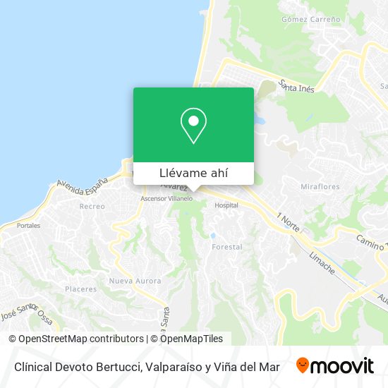 Mapa de Clínical Devoto Bertucci