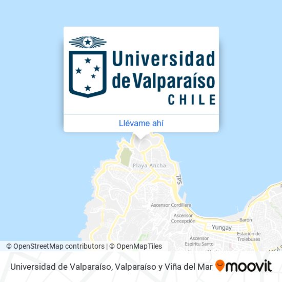Mapa de Universidad de Valparaíso
