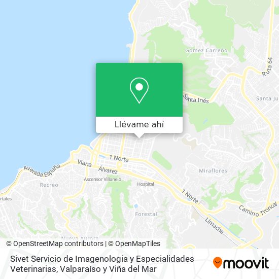 Mapa de Sivet Servicio de Imagenologia y Especialidades Veterinarias