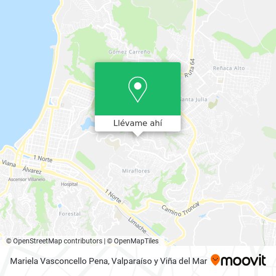 Mapa de Mariela Vasconcello Pena