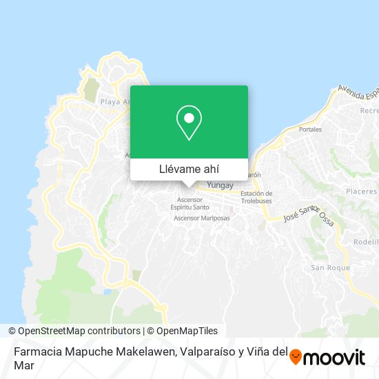 Mapa de Farmacia Mapuche Makelawen