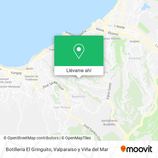 Mapa de Botillería El Gringuito