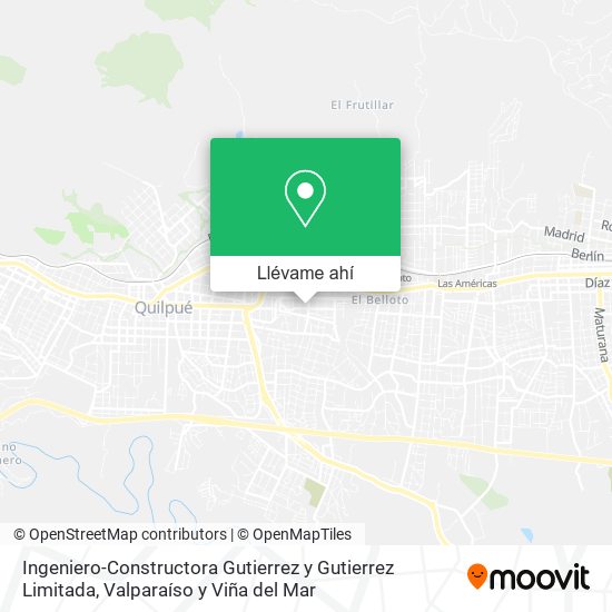 Mapa de Ingeniero-Constructora Gutierrez y Gutierrez Limitada