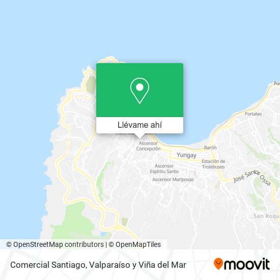 Mapa de Comercial Santiago
