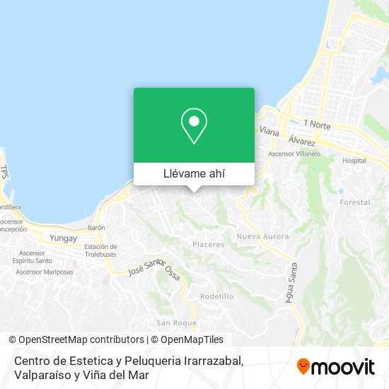 Mapa de Centro de Estetica y Peluqueria Irarrazabal