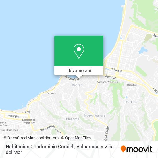 Mapa de Habitacion Condominio Condell