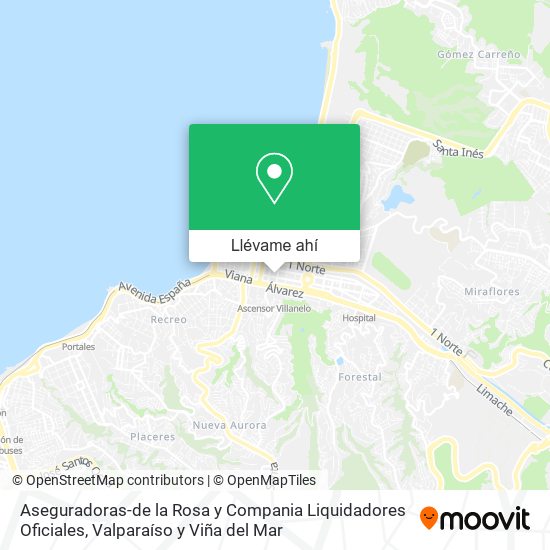 Mapa de Aseguradoras-de la Rosa y Compania Liquidadores Oficiales