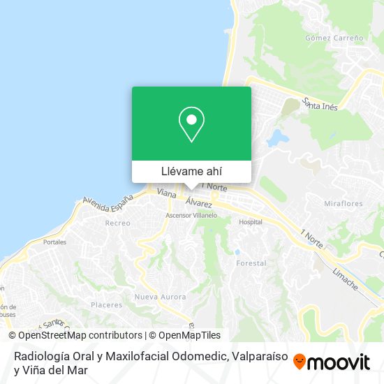 Mapa de Radiología Oral y Maxilofacial Odomedic