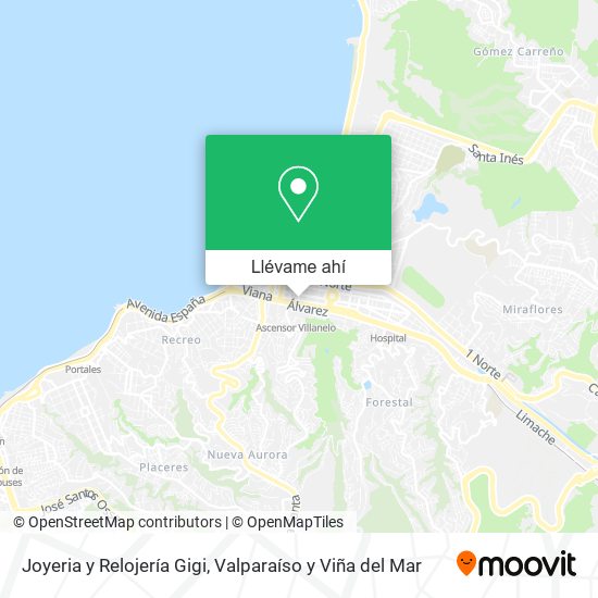 Mapa de Joyeria y Relojería Gigi