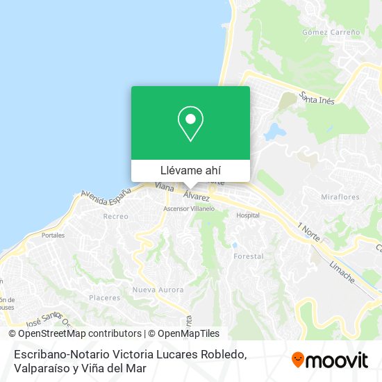 Mapa de Escribano-Notario Victoria Lucares Robledo