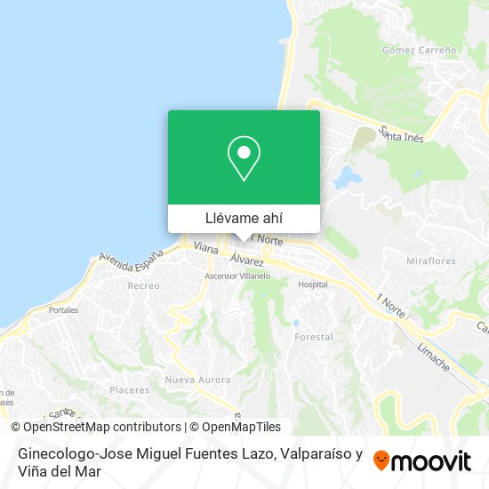 Mapa de Ginecologo-Jose Miguel Fuentes Lazo