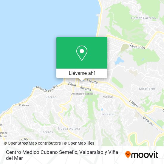 Mapa de Centro Medico Cubano Semefic