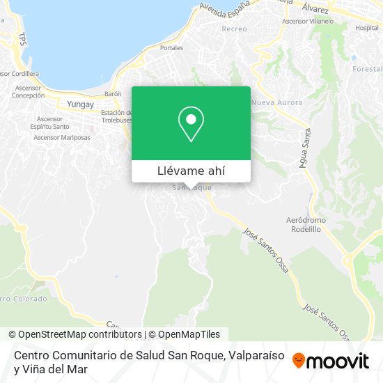 Mapa de Centro Comunitario de Salud San Roque