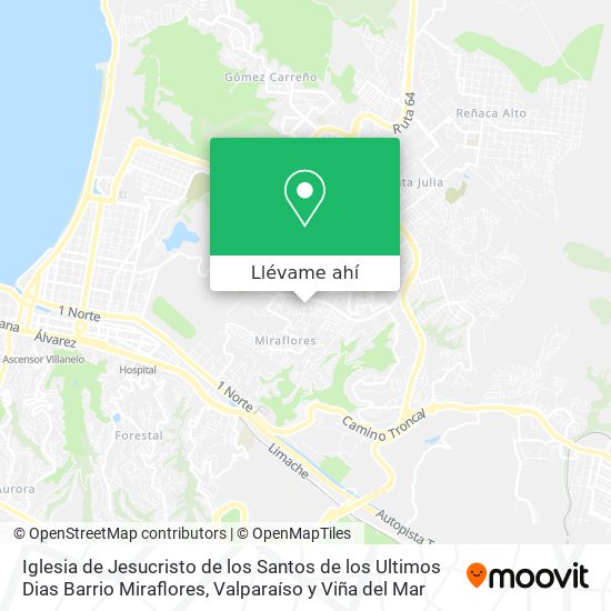 Mapa de Iglesia de Jesucristo de los Santos de los Ultimos Dias Barrio Miraflores