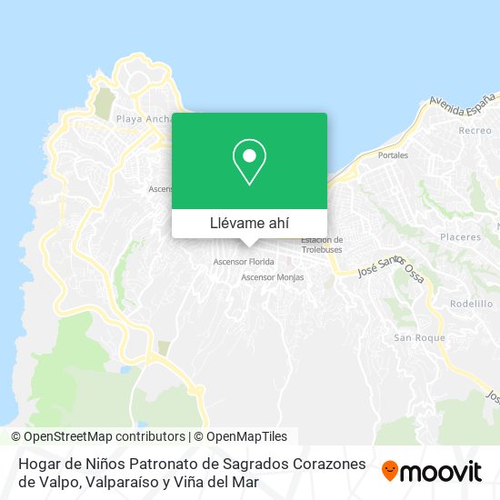 Mapa de Hogar de Niños Patronato de Sagrados Corazones de Valpo