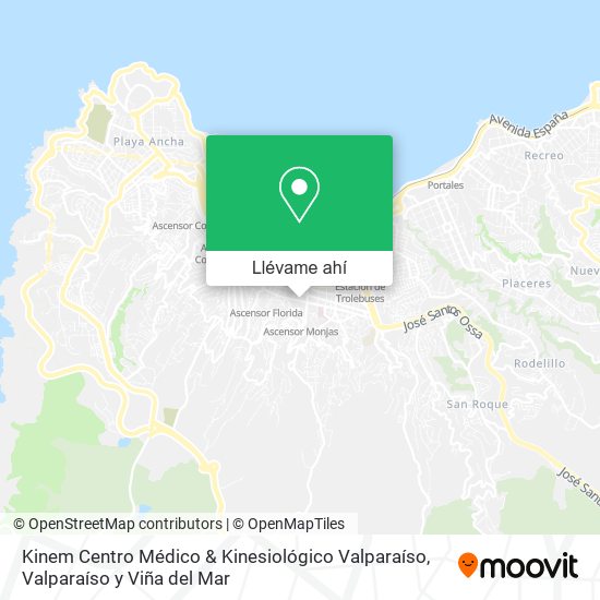 Mapa de Kinem Centro Médico & Kinesiológico Valparaíso