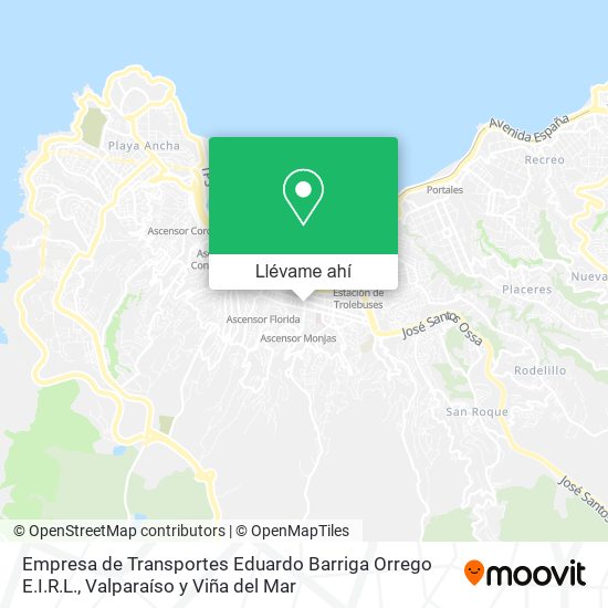 Mapa de Empresa de Transportes Eduardo Barriga Orrego E.I.R.L.