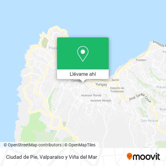 Mapa de Ciudad de Pie