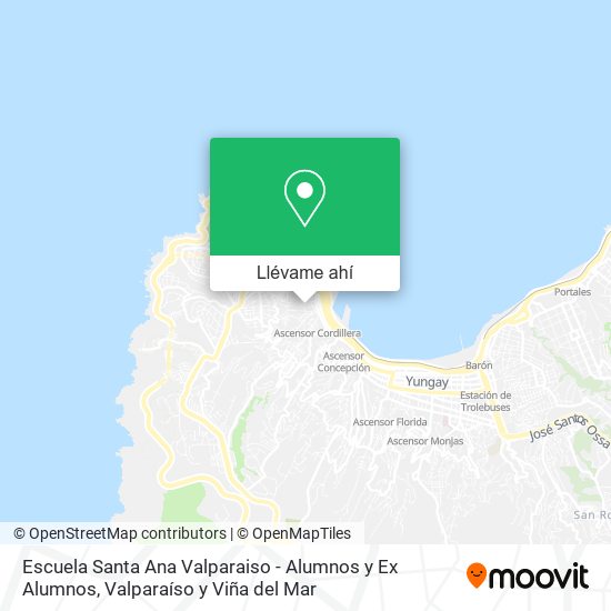 Mapa de Escuela Santa Ana Valparaiso - Alumnos y Ex Alumnos