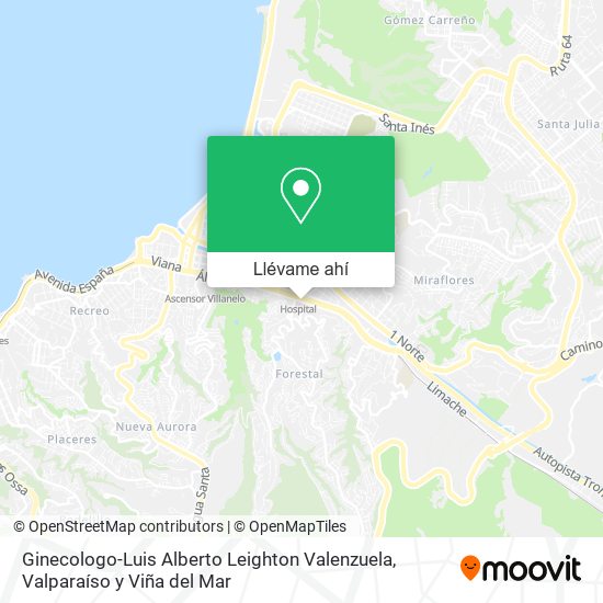 Mapa de Ginecologo-Luis Alberto Leighton Valenzuela