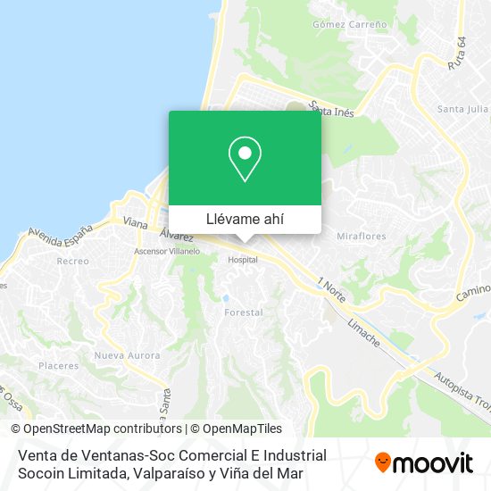 Mapa de Venta de Ventanas-Soc Comercial E Industrial Socoin Limitada