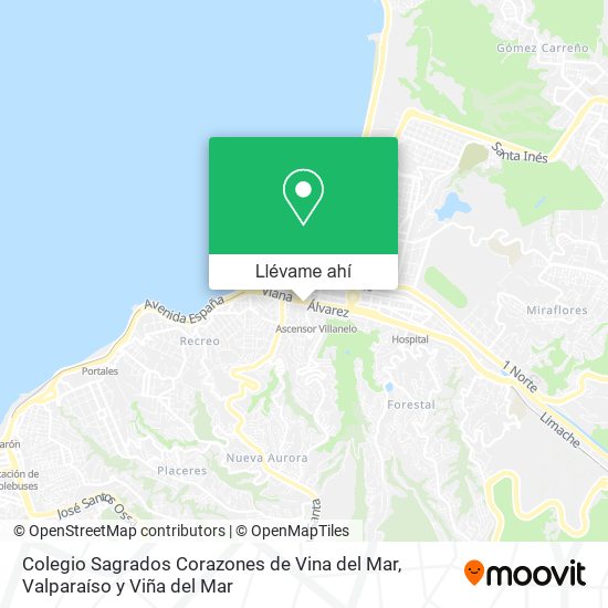 Mapa de Colegio Sagrados Corazones de Vina del Mar