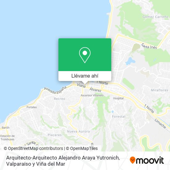 Mapa de Arquitecto-Arquitecto Alejandro Araya Yutronich