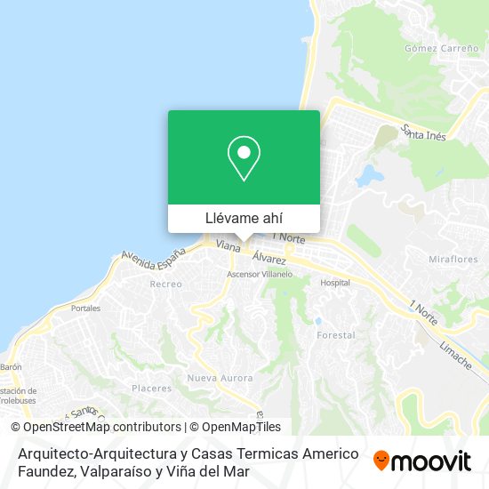Mapa de Arquitecto-Arquitectura y Casas Termicas Americo Faundez